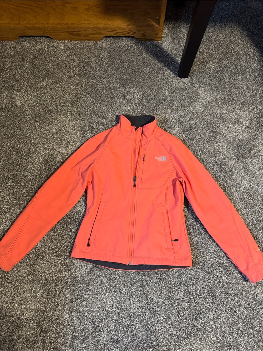 The North Face Women's Coral-Red Softshell Utility Jacket